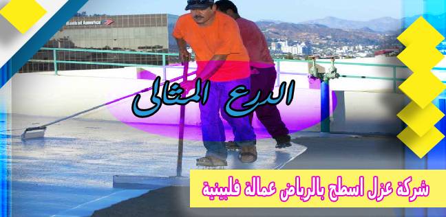 شركة عزل اسطح بالرياض عمالة فلبينية
