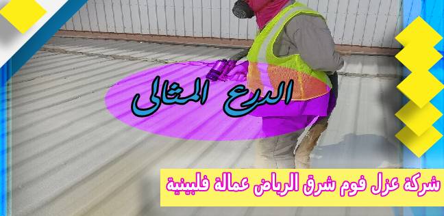 شركة عزل فوم شرق الرياض عمالة فلبينية