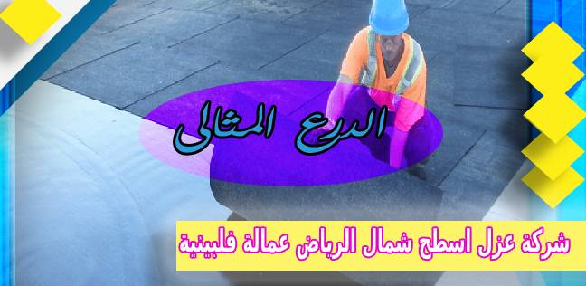 شركة عزل اسطح شمال الرياض عمالة فلبينية