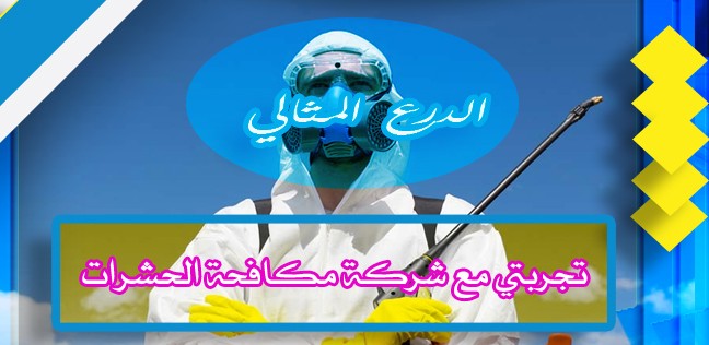 تجربتي مع شركة مكافحة الحشرات