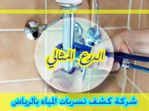 شركة كشف تسربات المياه بالرياض